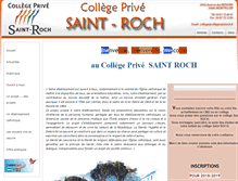 Tablet Screenshot of college-saint-roch-montpellier.com